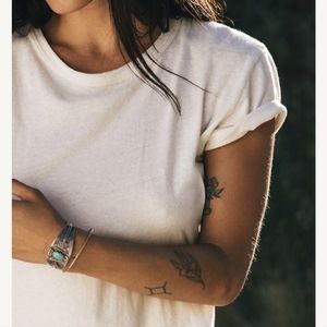 Imogene & Willie the drop tee shirt vintage white